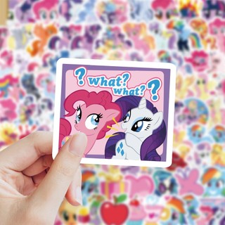 120 Chiếc Hoạt Hình My Little Pony Miếng Dán Graffiti Notebook Chống Thấm Nước Miếng Dán Đồ Chơi Trẻ Em Quà Tặng