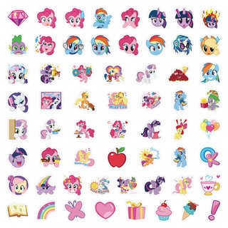 120 Chiếc Hoạt Hình My Little Pony Miếng Dán Graffiti Notebook Chống Thấm Nước Miếng Dán Đồ Chơi Trẻ Em Quà Tặng
