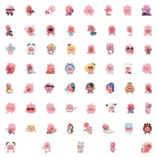 120 Chiếc Hoạt Hình Little Beaver Loopy Dán DIY Laptop Cốc Điện Thoại Miếng Dán Chống Thấm Nước Miếng Dán