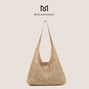 Túi dệt rơm mùa hè Bohemian Seaside Dệt Tote Túi đeo vai kỳ nghỉ