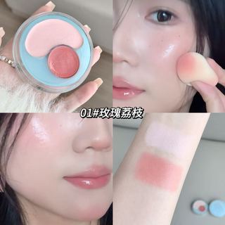 Bảng phấn má hồng hai màu Kobeleen 7.8g - Trang điểm khỏa thân tự nhiên Phong cách Hàn Quốc Độ bão hòa thấp Cheek bóng C521