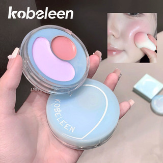 Bảng phấn má hồng hai màu Kobeleen 7.8g - Trang điểm khỏa thân tự nhiên Phong cách Hàn Quốc Độ bão hòa thấp Cheek bóng C521