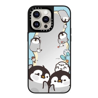 CASENEAL chim cánh cụt Gương chất lượng cao Vỏ điện thoại Thích hợp cho iPhone 17ProMax 17pro 17 air 16promax 16 15promax 15 14promax 13 13promax Ốp lưng cứng chống rơi thời trang