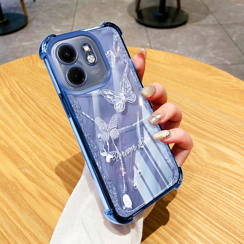 Vỏ Bướm YBD Girl Cho Infinix Smart 9 HD Hot 50i X6531 X6531B X6532 X6532C Ống Kính Chống Rơi Túi Khí Bốn Góc Bao Gồm