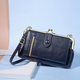 2025 Phong Cách Mới Nữ Túi Điện Thoại Di Động Messenger Túi Nhỏ Bé Gái Retro Thời Trang Phiên Bản Hàn Quốc Túi Đeo Vai Nhiều Thẻ Ví