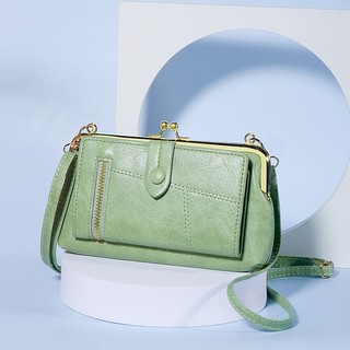 2025 Phong Cách Mới Nữ Túi Điện Thoại Di Động Messenger Túi Nhỏ Bé Gái Retro Thời Trang Phiên Bản Hàn Quốc Túi Đeo Vai Nhiều Thẻ Ví