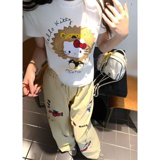 HIIXIIVI Áo thun nữ 100% cotton, cổ tròn, dáng dài, co giãn tốt