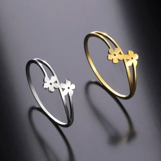 SKYRIM Nhẫn Nữ Thanh Lịch Thép Không Gỉ Rỗng Charm Hoa Trang Sức Thời Trang