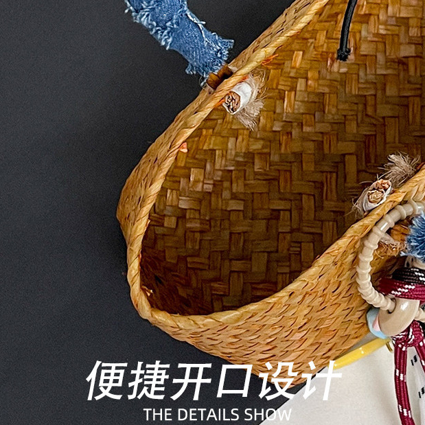 Túi đựng rơm dệt phong cách mới dành cho nữ Túi xách đi biển