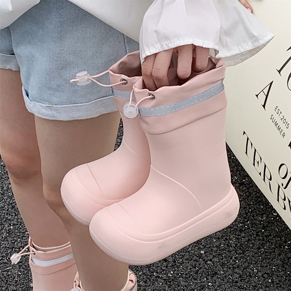 Giày Đi Mưa Xixitiao Thời Trang Mặc Ngoài Mùa Hè Phong Cách Mới Bé Gái Đế Mềm Bốn Mùa Đa Năng