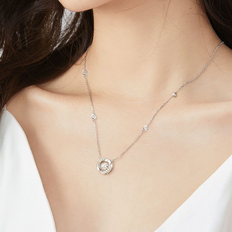 FANCIME Tình Yêu Nữ Từ Cái Nhìn Đầu Tiên Vòng Cổ Sang Trọng Tối Giản Thời Trang Quà Tặng Sinh Nhật Bạn Gái