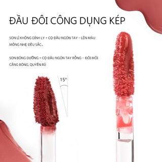 Romantic Beauty Son Kem Lì Mist Party 2 Đầu Màu Nude Matte Không Trôi Không Dính Ly