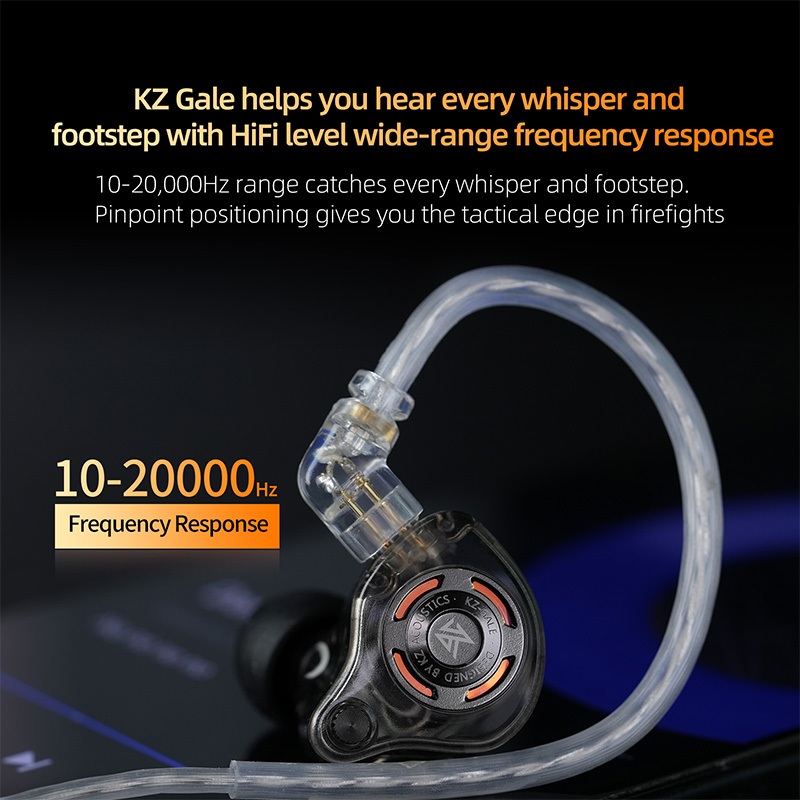  KZ Gale Tai Nghe Có Dây In-Ear HiFi Với 2 Mic, Động Siêu Tuyến Tính, Thiết Kế Công Thái Học, Tai Nghe Giám Sát Âm Nhạc, Tai Nghe Gaming Tùy Chỉnh | BigBuy360 - bigbuy360.vn