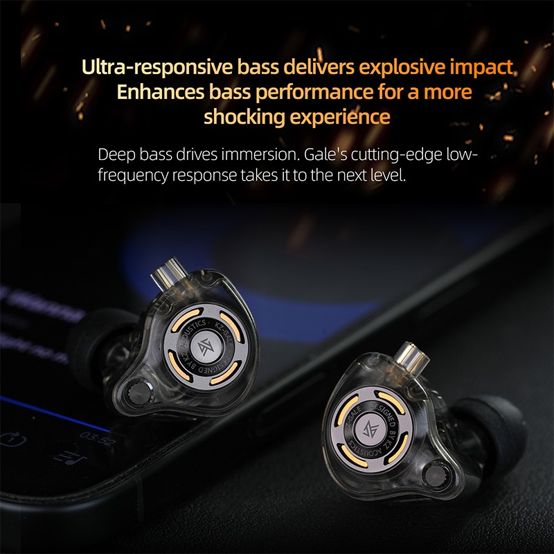  KZ Gale Tai Nghe Có Dây In-Ear HiFi Với 2 Mic, Động Siêu Tuyến Tính, Thiết Kế Công Thái Học, Tai Nghe Giám Sát Âm Nhạc, Tai Nghe Gaming Tùy Chỉnh | BigBuy360 - bigbuy360.vn