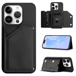 Ốp Điện Thoại Lật Da Pu Cho iPhone 16 15 14 13 12 11 Pro max 6 6s 7 8 plus se2022 XXS max XR Mini Ví Khe Cắm Thẻ Ốp Lưng Chống Sốc