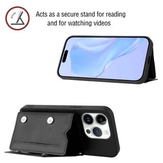 Ốp Điện Thoại Lật Da Pu Cho iPhone 16 15 14 13 12 11 Pro max 6 6s 7 8 plus se2022 XXS max XR Mini Ví Khe Cắm Thẻ Ốp Lưng Chống Sốc