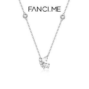 FanciMe Nữ Bướm Vòng Cổ Tối Giản Xương Cổ Dây Chuyền Trang Sức Đơn Giản Độc Đáo