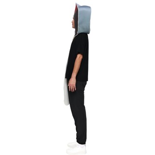 Trang phục cosplay nam Halloween thú vị với chủ đề máu và vũ khí, phù hợp cho lễ hội và tiệc sân khấu