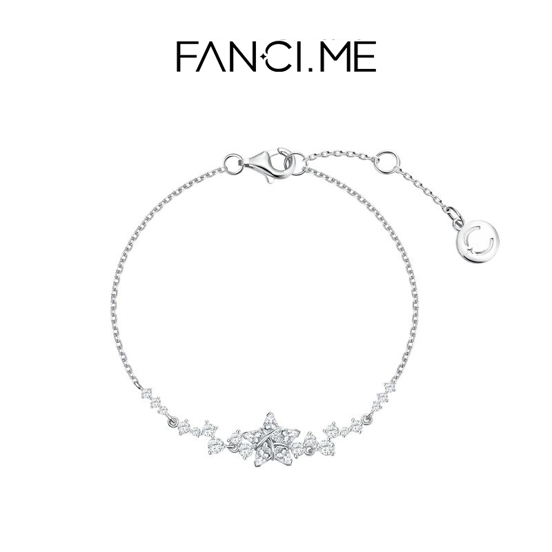 FanciMe Nữ Bạc Ngôi Sao May Mắn Vòng Tay Thiết Kế Ban Đầu Bạn Gái Quà Tặng Trang Sức