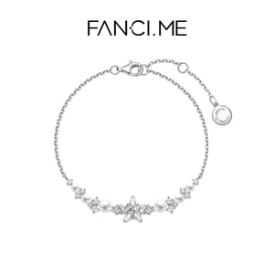 FanciMe Nữ Bạc Sterling Ngôi Sao May Mắn Vòng Tay Quà Tặng Sang Trọng Bạn Gái Hiện Tại Trang Sức 【 Lucky Star Series 】