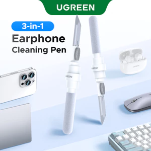 UGREEN Nâng cấp Tai nghe Bút làm sạch đa chức năng Bút silicon Nib Bàn chải mềm Cotton Swab Xám cho iphone / ipad / tai nghe / bàn phím / chuột