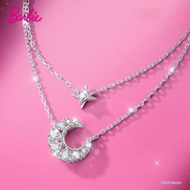 FANCIME Sterling Silver Star Moon Vòng cổ hai lớp Quà tặng cao cấp cho bạn gái sinh nhật