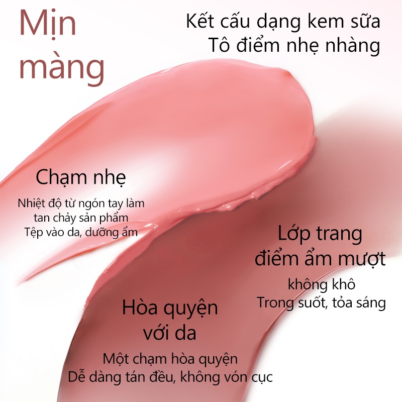 [KOL Combo 2] Combo 2 Má Hồng Kem Mooekiss, Dưỡng Ẩm, Chống Nước Mồ Hôi, Lâu Trôi, Màu Tự Nhiên 5g
