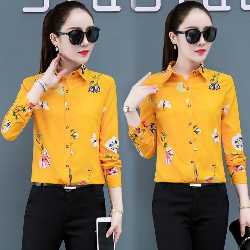Áo Sơ Mi Nữ Tay Dài Daisy Crop Plus Size Top Văn Phòng Trang Trọng Áo