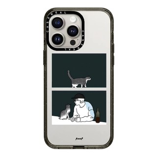 CASENEAL Cat boy girl Vỏ Điện Thoại Acrylic Chất Lượng Cao Thích Hợp Cho iPhone 17ProMax 17pro 17 air 16promax 16 15promax 15 14promax 13 13promax Ốp Lưng Cứng Chống Rơi Thời Trang