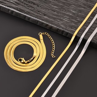 Dây chuyền xương đòn bằng thép không gỉ mạ vàng 18K Không phai màu Không gây dị ứng Unisex Chống thấm nước
