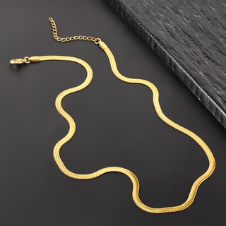 Dây chuyền xương đòn bằng thép không gỉ mạ vàng 18K Không phai màu Không gây dị ứng Unisex Chống thấm nước