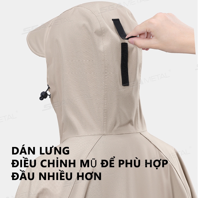 SEAMETAL Dày Người Lớn Xe Máy Áo Mưa Điện Ô Tô Áo Mưa Cho Nam Nữ Bền Chống Thấm Nước Đi Xe Thiết Bị Áo Mưa Đặc Biệt