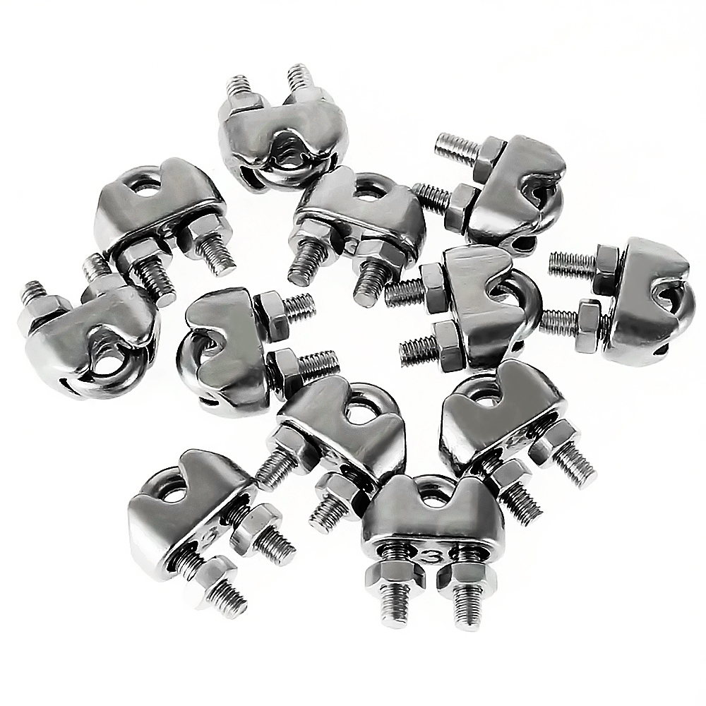 Kẹp dây thép không gỉ M2-M8 304 cố định có thể điều chỉnh để kẹp dây hoặc dây