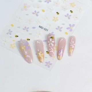 ANNIES Làm Móng Tay Trang Trí Dán Hoa Mùa Hè Tươi Tranh Sơn Dầu Kết Cấu Thích Hợp Cho DIY