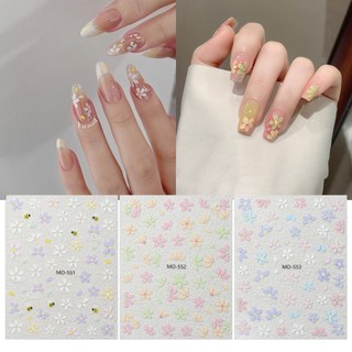 ANNIES Làm Móng Tay Trang Trí Dán Hoa Mùa Hè Tươi Tranh Sơn Dầu Kết Cấu Thích Hợp Cho DIY
