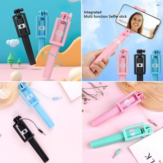 Queenten Mới Dây Điều Khiển Selfie Stick Thích Hợp Type-C Cắm Di Động Selfie Stick QT