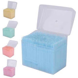 Queenten Bộ 1100 Tăm Chỉ Nha Khoa Hai Đầu Nhỏ Gọn Mang Theo Du Lịch Tiện Dụng