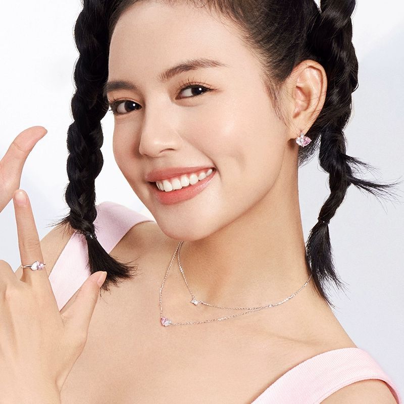 FanciMe Vòng cổ hai lớp Thiết kế sang trọng Dây chuyền xương đòn Trang sức tối giản độc đáo
