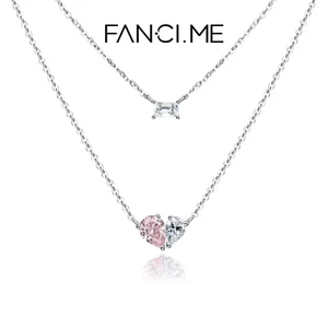 FanciMe Vòng cổ hai lớp Thiết kế sang trọng Dây chuyền xương đòn Trang sức tối giản độc đáo