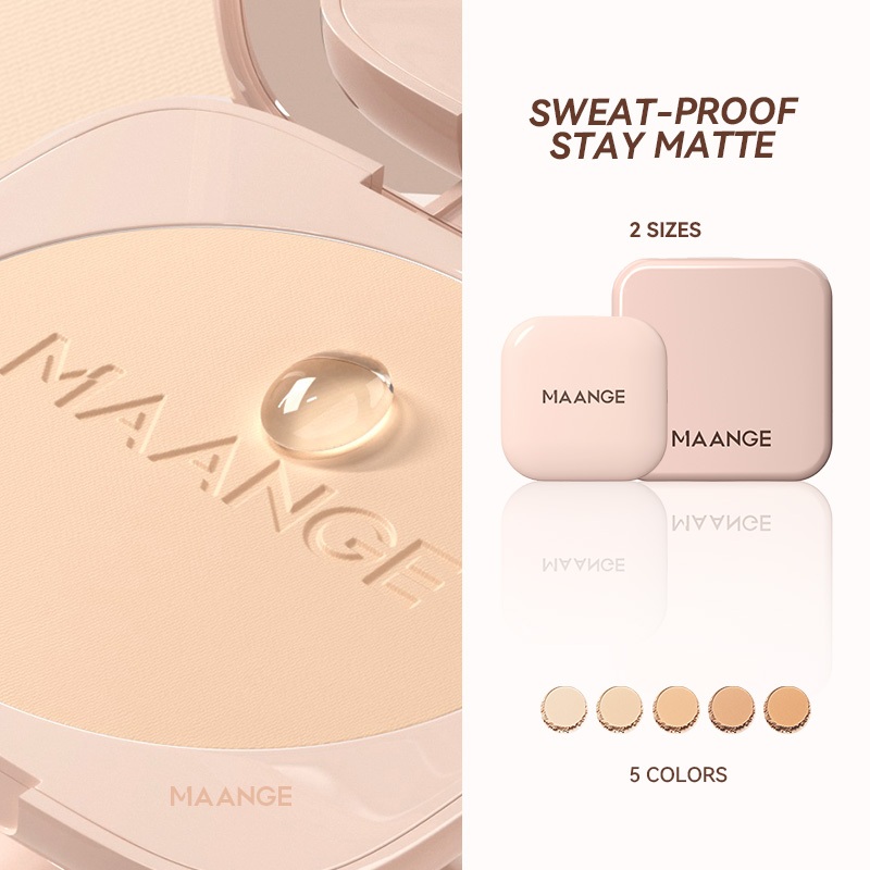 Phấn Phủ Dạng Nén MAANGE Kiềm Dầu Chống Nước Lì Mờ 18g