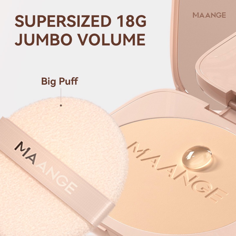 Phấn Phủ Dạng Nén MAANGE Kiềm Dầu Chống Nước Lì Mờ 18g