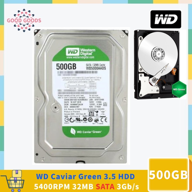 DÀNH CHO WD Caviar Green 3.5 HDD 500GB 1TB WD5000AADS 5400 RPM 32MB ...