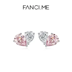 Bông tai hình trái tim bằng bạc FANCIME - Món quà trang sức hoàn hảo tình yêu tinh tế cho sinh nhật / Lễ kỷ niệm / Mùa tốt nghiệp / Quà tặng cho chính mình