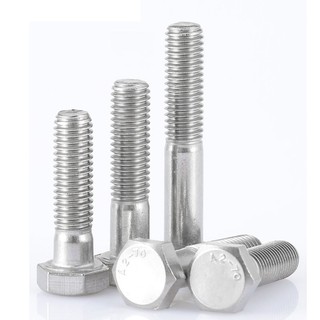 M6 M8 M10 M12 Một Phần Chủ Đề Bên Ngoài Đầu Lục Giác Vít Thép Không Gỉ 304 Nửa Chủ Đề Đầu Lục Giác Bu Lông