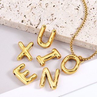 Phụ kiện chữ bong bóng tự làm chống thấm nước và chống mồ hôi, mạ vàng 18K
