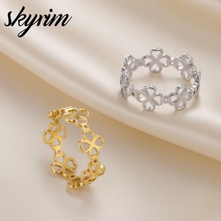 SKYRIM Phụ Nữ Vòng Loop Clover Mẫu Thời Trang Trang Sức Cho Cặp Vợ Chồng