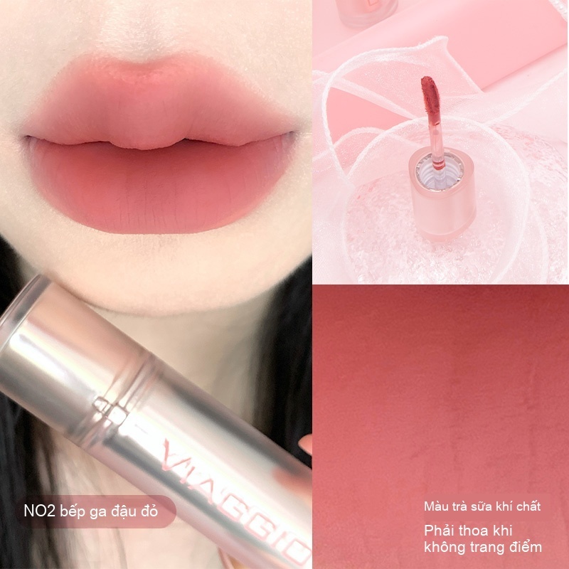 VIAGIO Pixel Matte Lip Glaze Non-Stick Cup Son môi không khí không phai màu