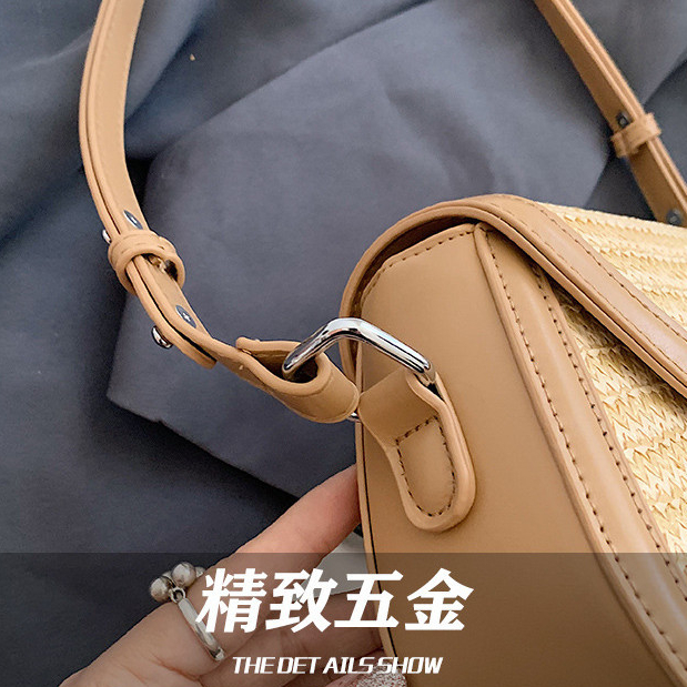 Túi Dệt Nữ Ống Hút Túi Nữ Phong Cách Mới Nách Túi Đeo Vai Túi Đeo Ngang