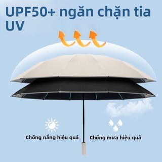 Ô tự động 144 xương Dù Che Mưa Ô Che Nắng Gấp Gọn TỰ ĐỘNG 2 Chiều, Dù Chống Nắng Cầm Tay 3 Lớp Chống Tia UV