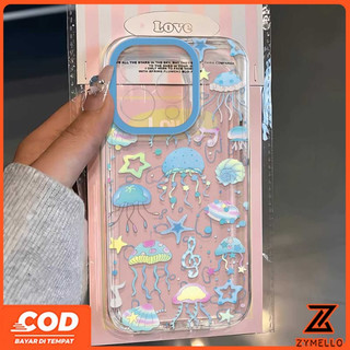 Ốp Lưng Cho OPPO Reno 15F Reno 14F Reno 14 Pro Reno 13F Reno12 F Reno 11F Reno 10 Reno 8Z Reno 7Z Reno 8T Reno5 Reno4 Reno6z Fresh Ocean Jellyfish World Vỏ Điện Thoại TPU Chống Sốc